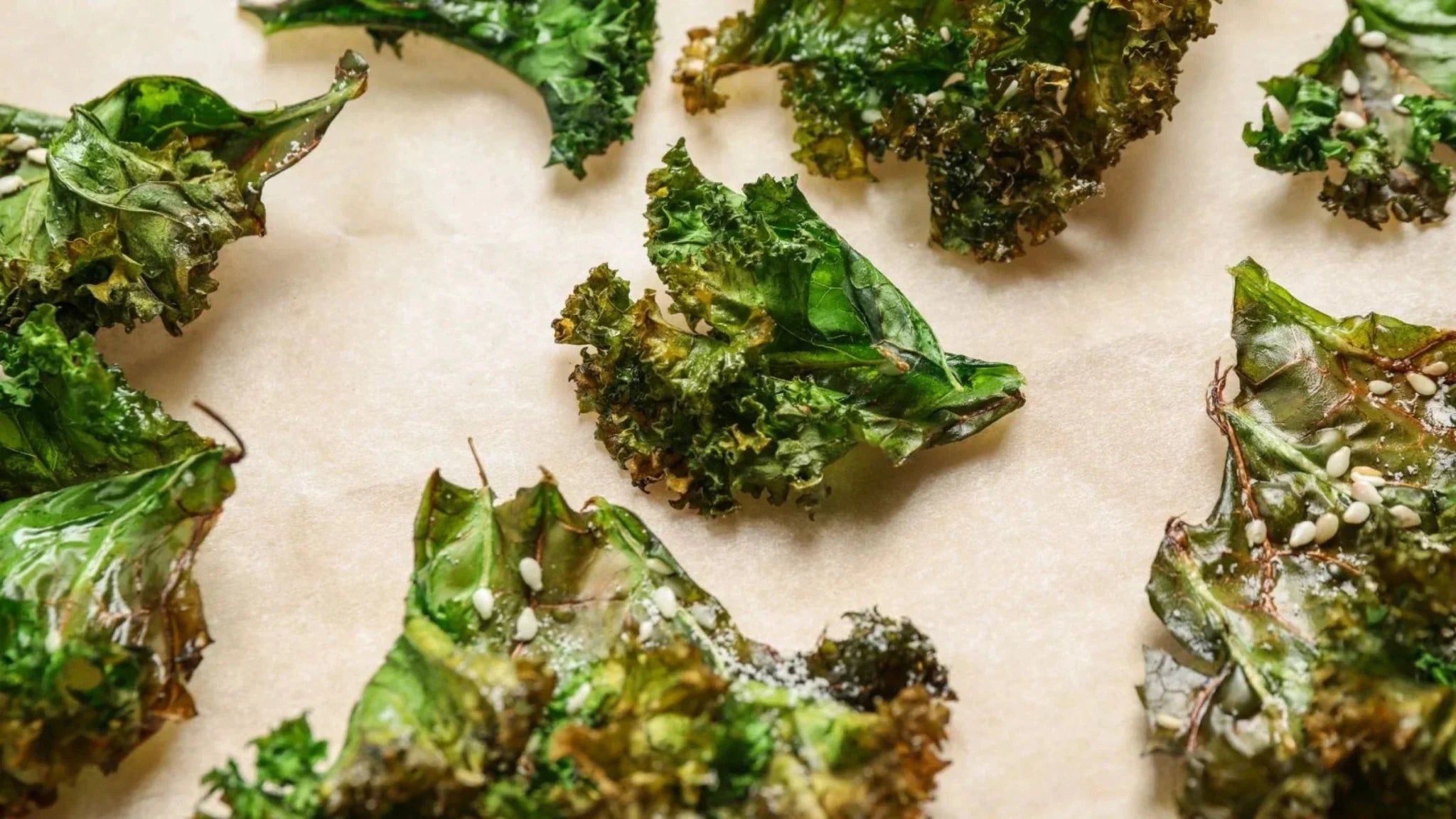 Sesame & Garlic Kale Chips