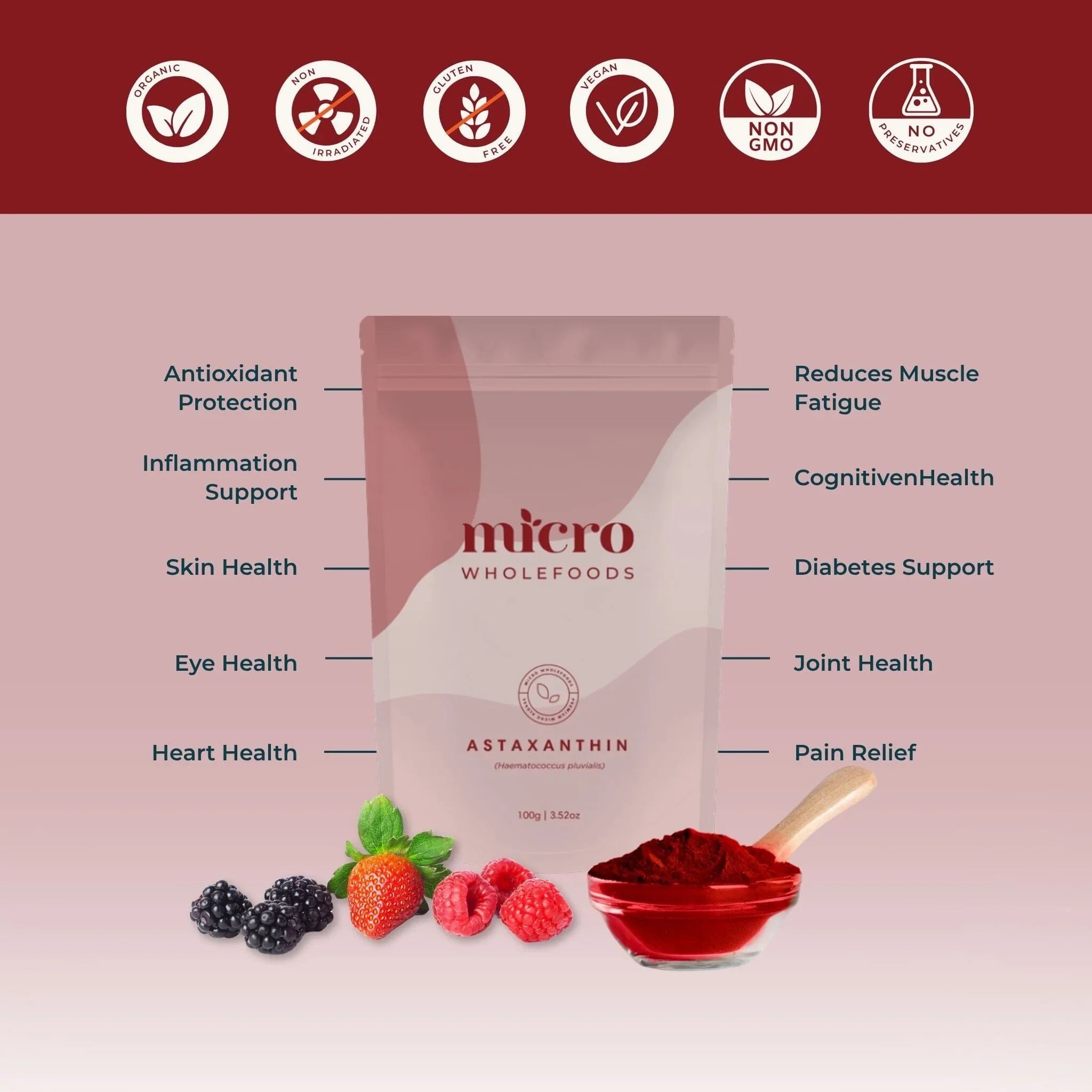 Astaxanthin Powder Powder Product Micro Wholefoods