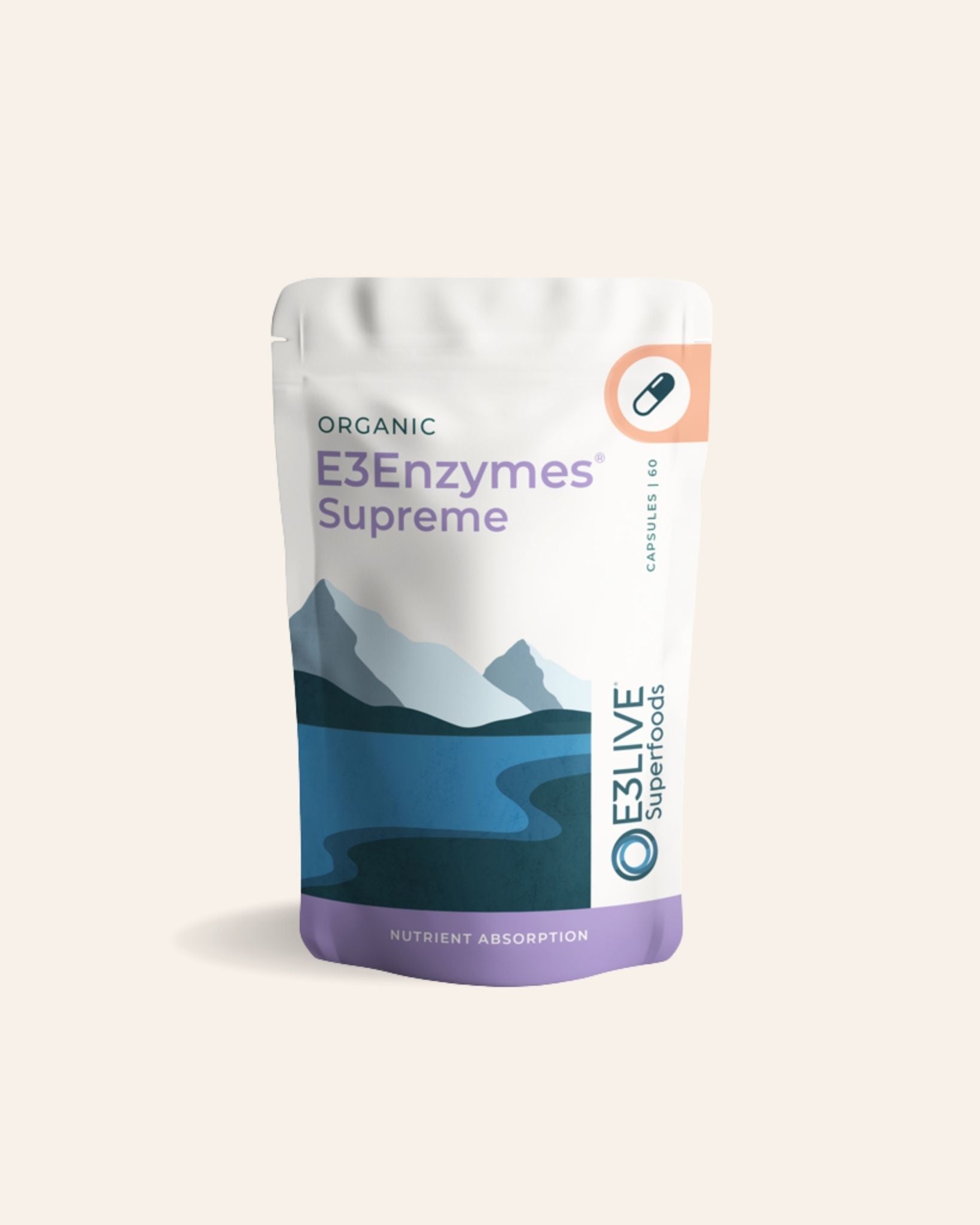 E3Enzymes Supreme Capsules (460mg) Capsule Product E3Live Australia