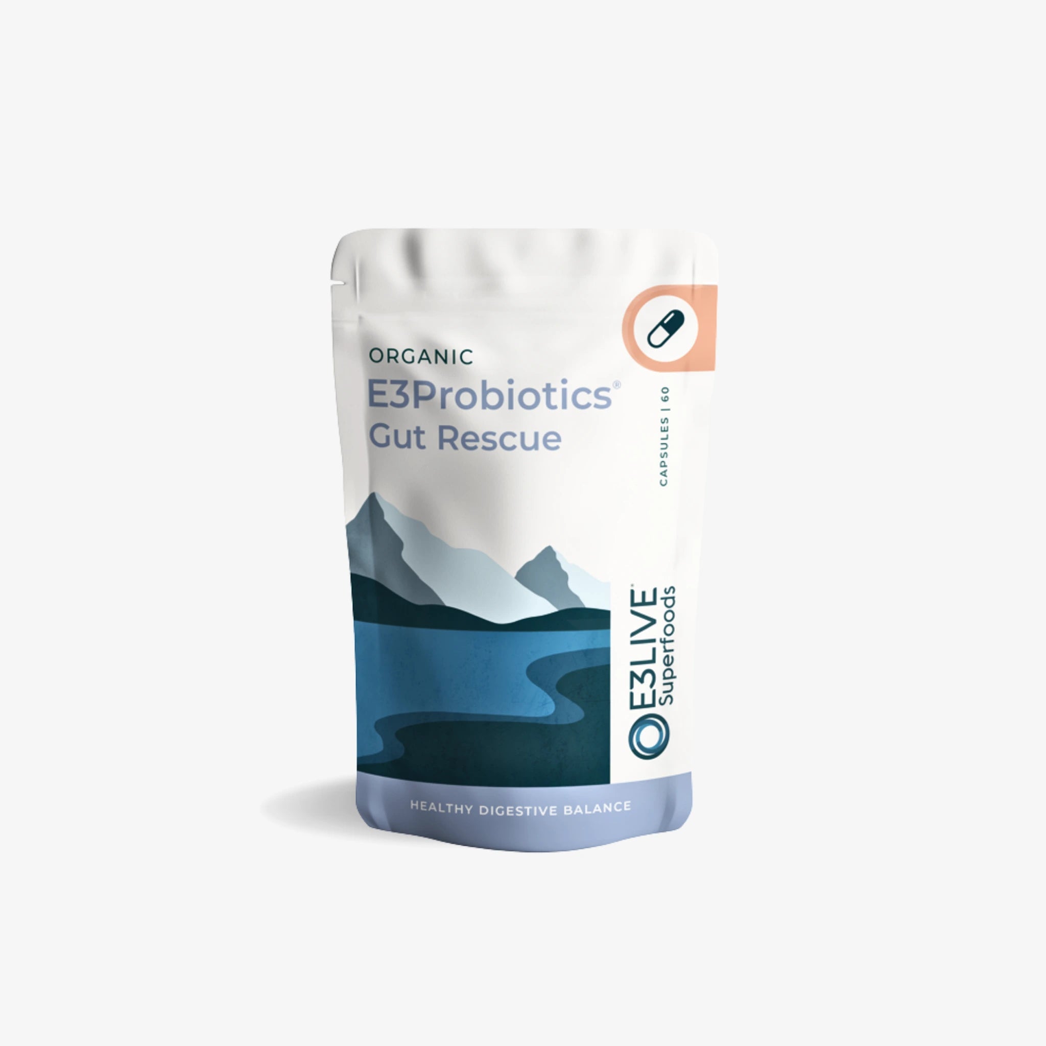 E3Probiotics Gut Rescue Capsules (400mg) Capsule Product E3Live Australia
