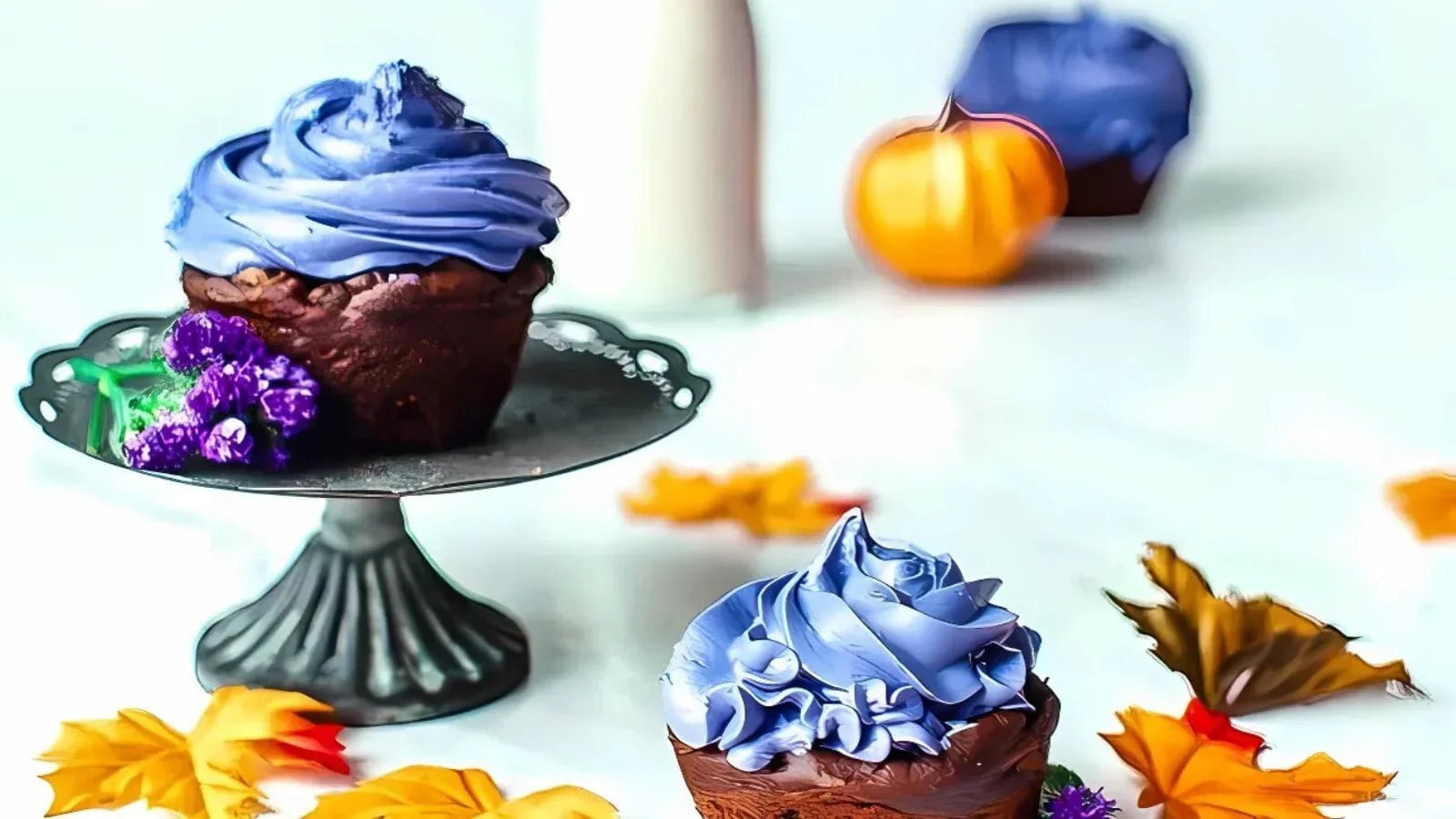 Chocolate Zucchini Muffins With Coconut Vanilla Icing