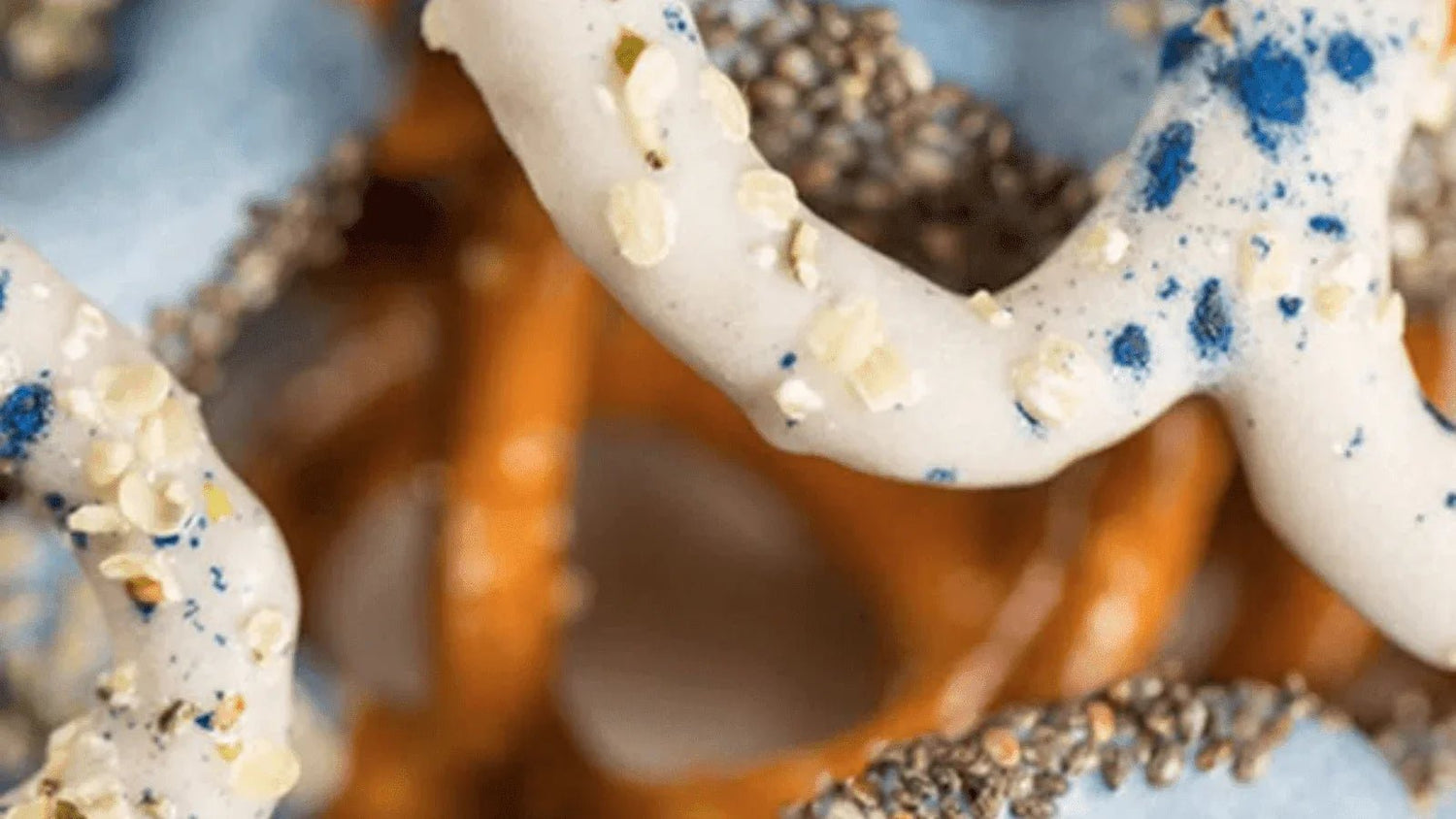 Raw BlueMAJIK® Chocolate Dipped Pretzels