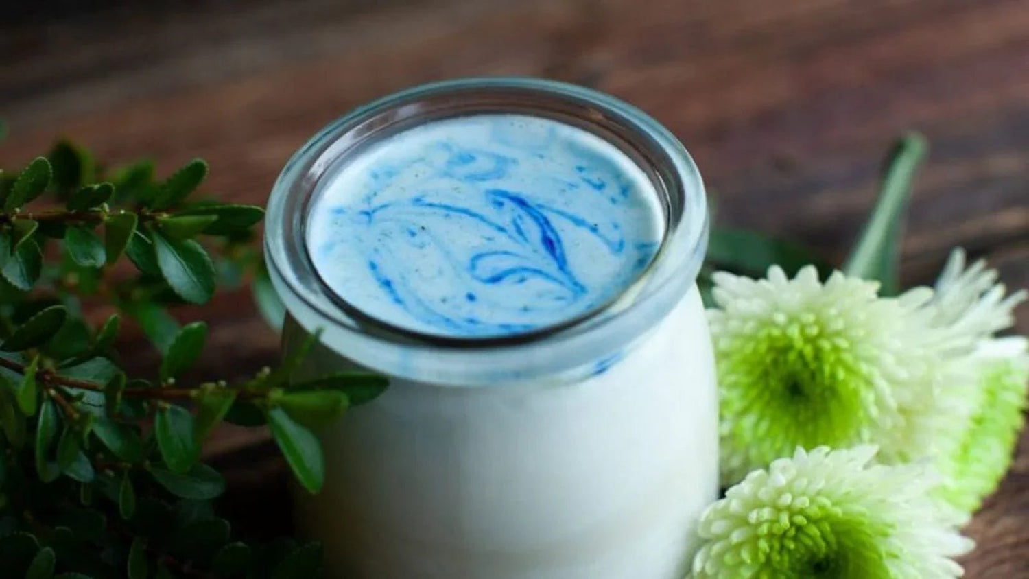 Warm Blue Peppermint Drink