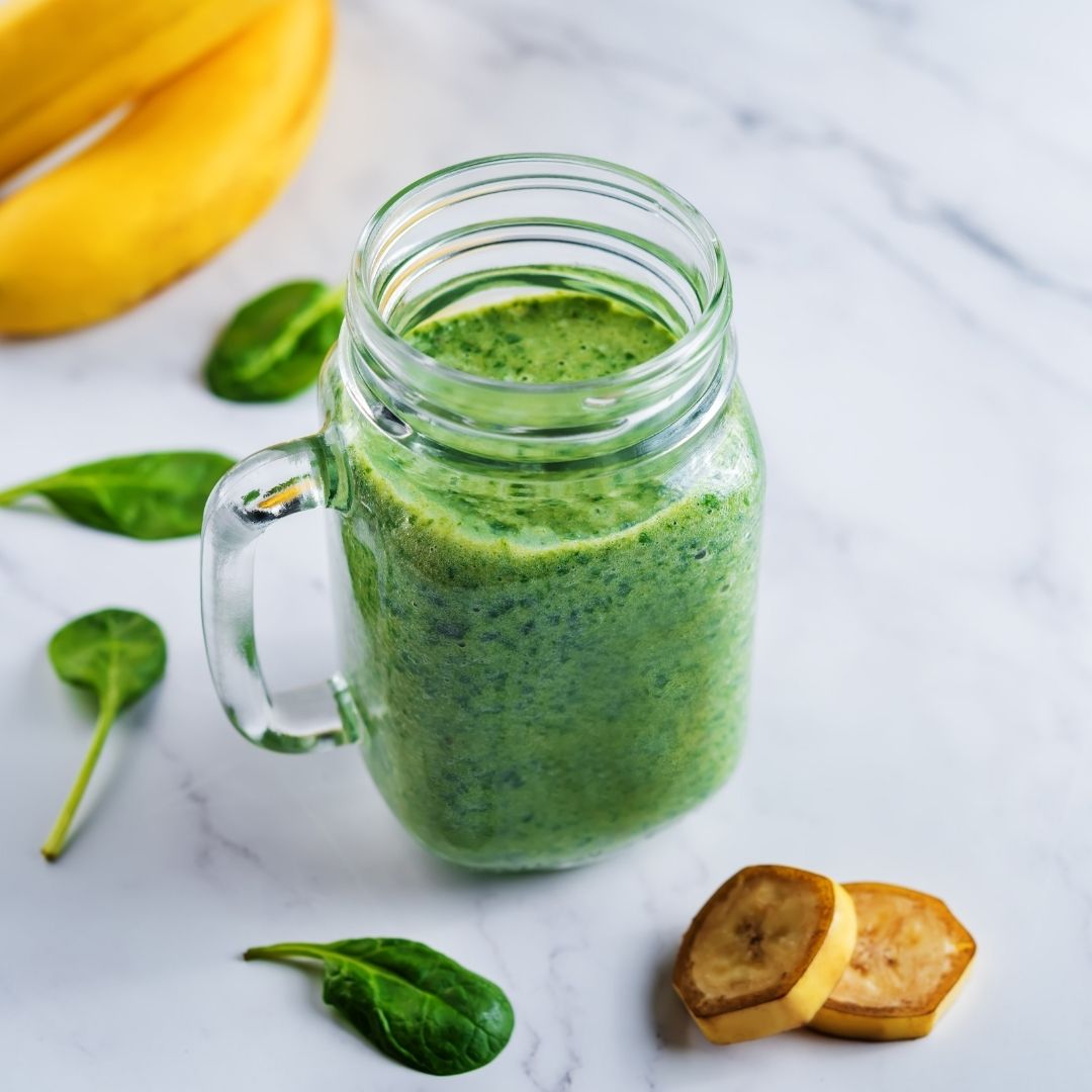 Banana Spinach Glow Smoothie with E3AFA Powder