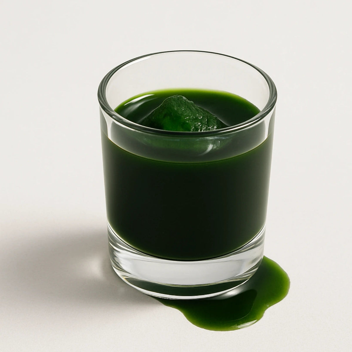 BrainON icecube melting in a shot glass