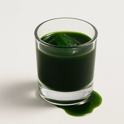 BrainON icecube melting in a shot glass