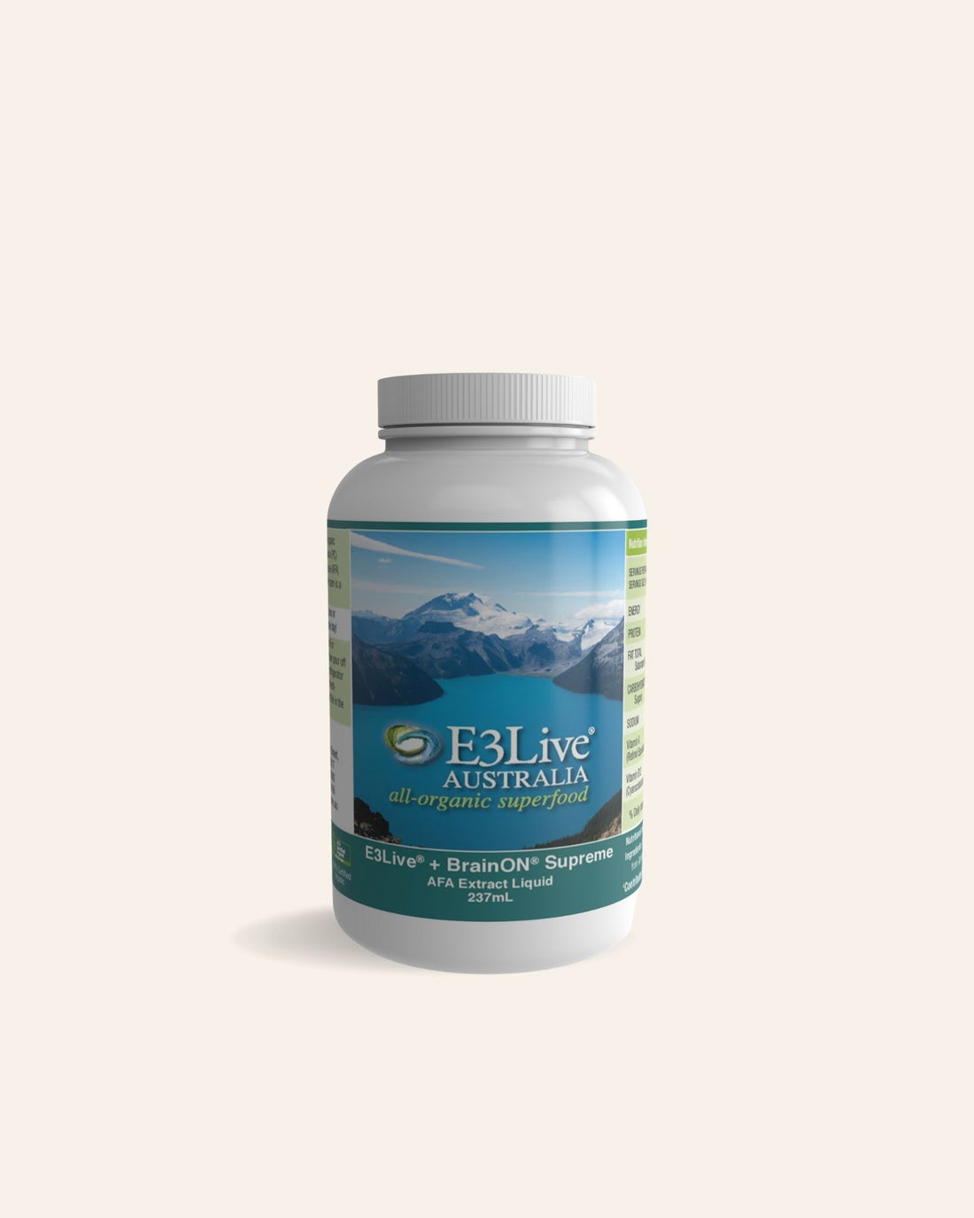 E3Live® Superfoods BrainON® Supreme Liquid 237mL Frozen Liquid Product E3Live Australia 6 Bottles 237mL