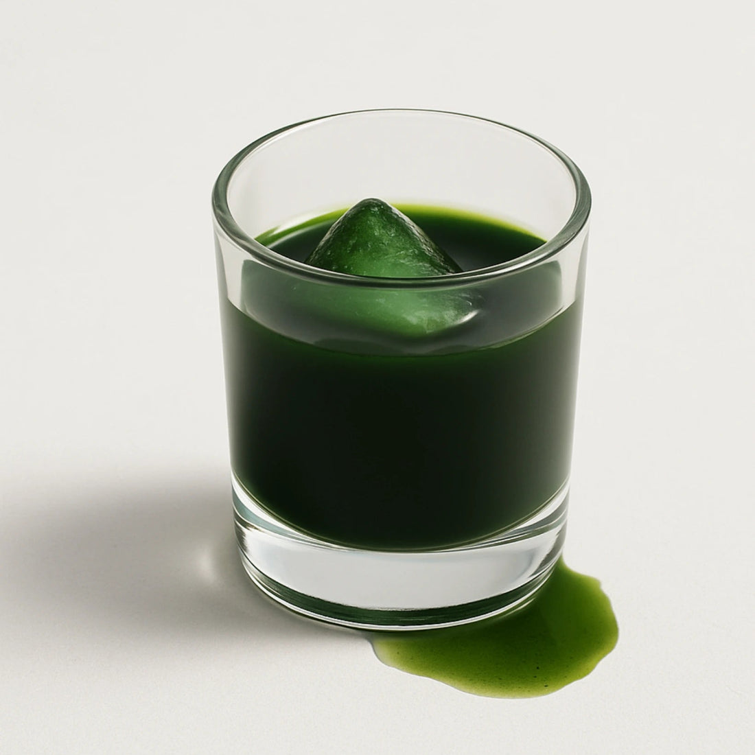 BrainON Supreme icecube melting in a shot glass