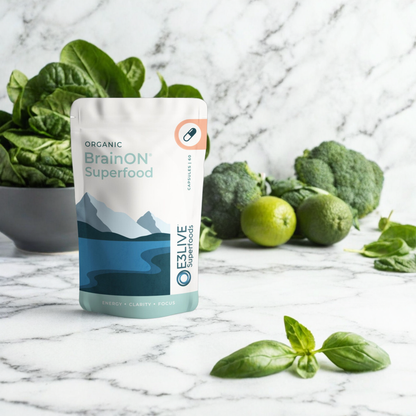 A pouch of E3Live Superfoods&