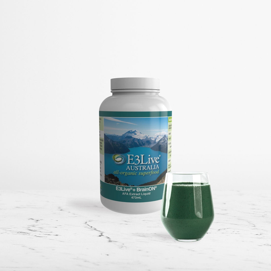 E3Live® Superfoods BrainON® Liquid 473mL Frozen Liquid Product E3Live Australia 