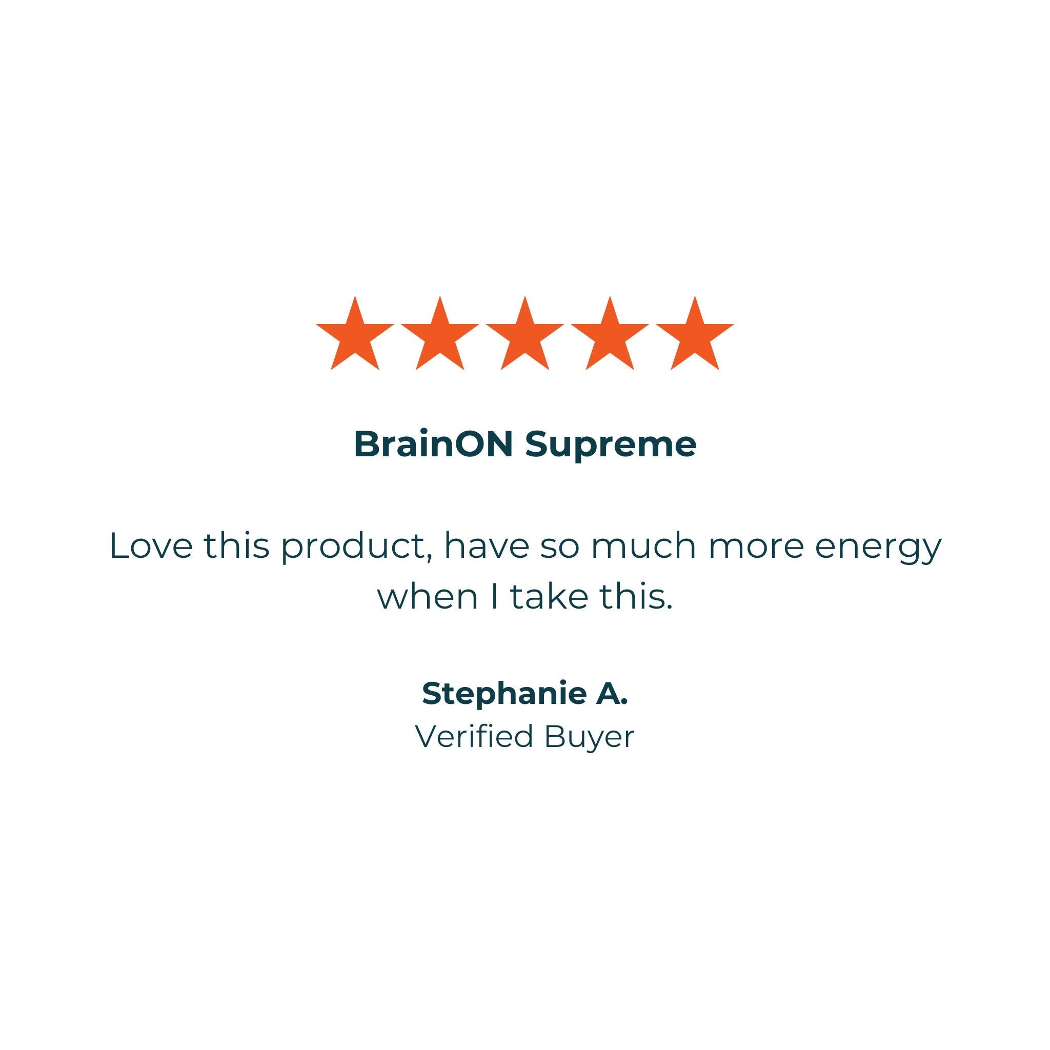 BrainON Supreme 5 star review