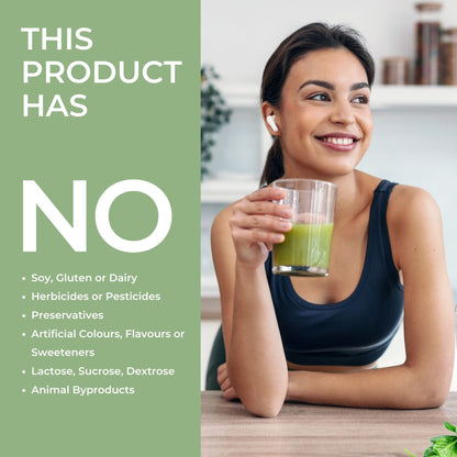A promotional image for an E3AFA/E3Live SDuperfood health product with the text &