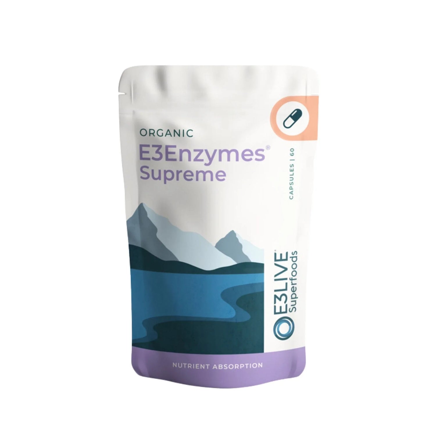 E3Enzymes Supreme Capsules (460mg) Capsule Product E3Live Australia 