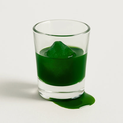 E3AFA icecube melting in a shot glass